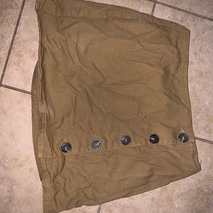 Brown button up skirt